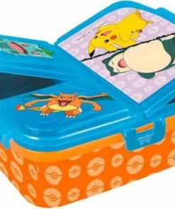 Top 10 ???? Mickey Mouse Pokemon Multi Broodtrommel 3 Vakjes - 18x13 Cm - Lunchbox - Brooddoos ????