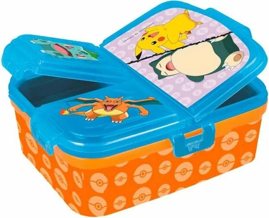 Top 10 ???? Mickey Mouse Pokemon Multi Broodtrommel 3 Vakjes - 18x13 Cm - Lunchbox - Brooddoos ???? 3 Top 10 ???? Mickey Mouse Pokemon Multi Broodtrommel 3 Vakjes - 18x13 Cm - Lunchbox - Brooddoos ????
