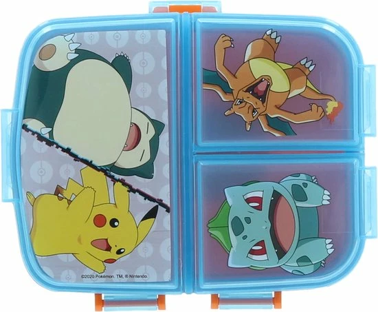 Top 10 ???? Mickey Mouse Pokemon Multi Broodtrommel 3 Vakjes - 18x13 Cm - Lunchbox - Brooddoos ???? 4 Top 10 ???? Mickey Mouse Pokemon Multi Broodtrommel 3 Vakjes - 18x13 Cm - Lunchbox - Brooddoos ???? - Afbeelding 2