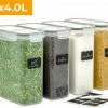 Goedkoopste ???? Stosh Voorraadpotten - Voorraadbussen - Vershouddoos - 4 Stuks - 4.0L - BPA Vrij - Kunststof ???? -Yoshiko Shop 550x454 4
