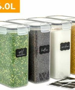 Goedkoopste ???? Stosh Voorraadpotten - Voorraadbussen - Vershouddoos - 4 Stuks - 4.0L - BPA Vrij - Kunststof ????