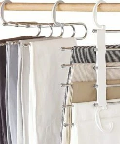 Gloednieuw ???? Merkloos Kledinghanger - Kast Organizer - Kast Organizer Kleding - Kledinghangers - Broekhangers - Kledinghangers Anti Slip - Kleerhangers - Kledinghangers Metaal - RVS ????