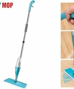 Beste deal ???? Benson Clean® 2Clean Vloermop Met Spray - Microvezel Doek - Blauw/Wit ✔️ -Yoshiko Shop 550x459 1