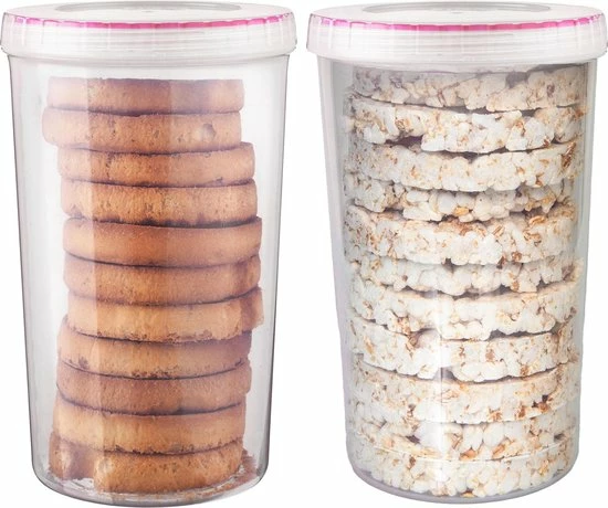 Korting ???? Lock&Lock Beschuitbus - Bewaardoos Voor Beschuit - Voorraadbussen - Set Van 2 Stuks - 1,9 Liter - Transparant ✨ 3 Korting ???? Lock&Lock Beschuitbus - Bewaardoos Voor Beschuit - Voorraadbussen - Set Van 2 Stuks - 1,9 Liter - Transparant ✨