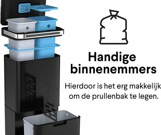 Top 10 ✔️ Afvalscheiding Prullenbak - 4 Vakken - 60 Liter (2×18L + 2×12L) - Recycle Sensor Prullenbak Homra DEXER - RVS Afvalemmer - Afvalscheidingsprullenbak - Design Keuken Afvalemmer - Automatische Lucht- En Bacterie Filter - Soft Close Deksel – Kleur Zwart ???? 26 Top 10 ✔️ Afvalscheiding Prullenbak - 4 Vakken - 60 Liter (2×18L + 2×12L) - Recycle Sensor Prullenbak Homra DEXER - RVS Afvalemmer - Afvalscheidingsprullenbak - Design Keuken Afvalemmer - Automatische Lucht- En Bacterie Filter - Soft Close Deksel – Kleur Zwart ???? - Afbeelding 24
