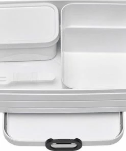 Promo ???? Mepal – Bento Lunchbox Take A Break Large- Inclusief Bento Box – Wit – Lunchbox Voor Volwassenen ????