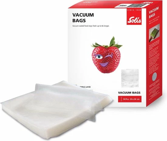 Top 10 ???? Solis Vacumeerzakken 20 X 30 Cm - Vacuümzakken - 50 Stuks ❤️ 3 Top 10 ???? Solis Vacumeerzakken 20 X 30 Cm - Vacuümzakken - 50 Stuks ❤️