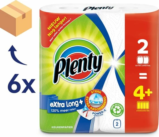 Goedkoopste ???? Plenty Extra Long Keukenpapier - 12 Rollen - Kwartaal Voorraad ???? 4 Goedkoopste ???? Plenty Extra Long Keukenpapier - 12 Rollen - Kwartaal Voorraad ???? - Afbeelding 2