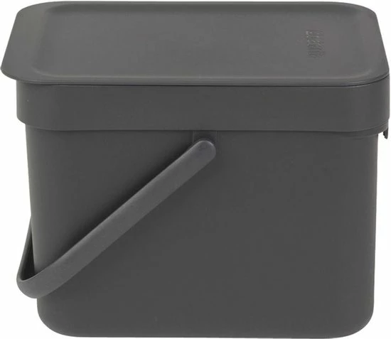 Nieuw ???? Brabantia Sort & Go Prullenbak - 6 L - Dark Grey ???? 13 Nieuw ???? Brabantia Sort & Go Prullenbak - 6 L - Dark Grey ???? - Afbeelding 11