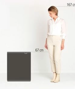 Uitgang ???? Brabantia Bo Touch Bin Prullenbak - 2 X 30 L - Pearl White ✨ -Yoshiko Shop 550x484