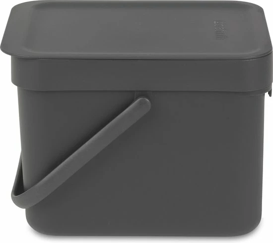 Nieuw ???? Brabantia Sort & Go Prullenbak - 6 L - Dark Grey ???? 10 Nieuw ???? Brabantia Sort & Go Prullenbak - 6 L - Dark Grey ???? - Afbeelding 8