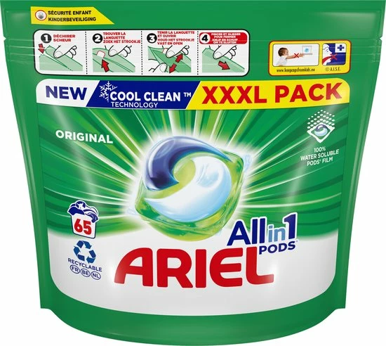 Beste deal ???? Ariel All In 1 Wasmiddel Pods Original Wit - 65 Wasbeurten ✨ 4 Beste deal ???? Ariel All In 1 Wasmiddel Pods Original Wit - 65 Wasbeurten ✨ - Afbeelding 2