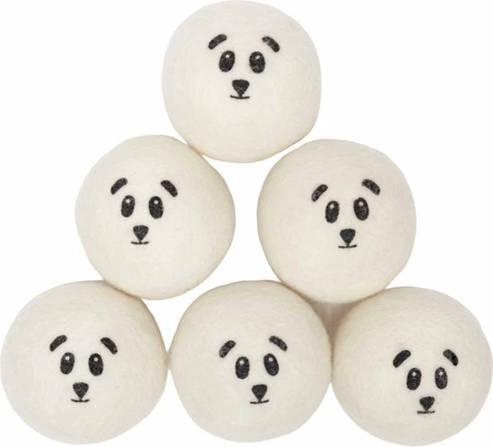 Gloednieuw ???? Miki's Goods® XL Wollen Drogerballen 6 Stuks - Panda Wasballen - Duurzaam - Wasbol - 100% Nieuw-Zeelandse Schapenwol - Wasbollen - Herbruikbaar- Droogballen - Snellere Droogtijd - Zuigt Dierenharen Op ???? 4 Gloednieuw ???? Miki's Goods® XL Wollen Drogerballen 6 Stuks - Panda Wasballen - Duurzaam - Wasbol - 100% Nieuw-Zeelandse Schapenwol - Wasbollen - Herbruikbaar- Droogballen - Snellere Droogtijd - Zuigt Dierenharen Op ???? - Afbeelding 2