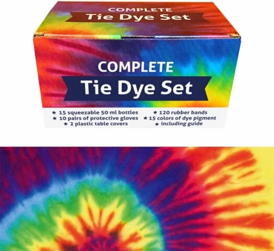 Kopen ???? QBIX Tie Dye Kit - Set Van 15 Kleuren - Complete Textielverf Tie Dye Kit Met Elastiek En Knijpflesjes ???? 3 Kopen ???? QBIX Tie Dye Kit - Set Van 15 Kleuren - Complete Textielverf Tie Dye Kit Met Elastiek En Knijpflesjes ????