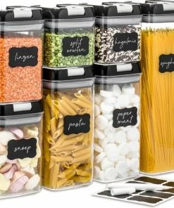 Aanbiedingen ???? Stosh Voorraadpotten - Snoeppot - Voorraadbussen - Vershouddoos - 7 Stuks - BPA Vrij - Kunststof ✨