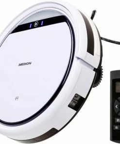 Beste deal ???? Medion E32 - Robotstofzuiger - Met Afstandsbediening - Wit/Zwart ⌛
