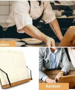 Beste Verkoop ???? Vitamo™ Bamboe Kookboekstandaard 5 Standen - Bladzijdehouder - Geschikt Voor Dikke Kookboek - Compact - Duurzaam Hout - Roos ???? -Yoshiko Shop 550x508 3