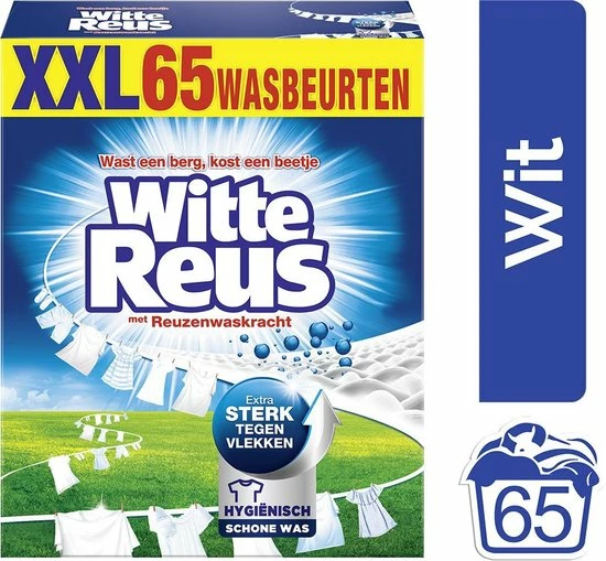 Groothandel ???? Witte Reus Waspoeder - Kwartaalverpakking - 65 Wasbeurten ???? 5 Groothandel ???? Witte Reus Waspoeder - Kwartaalverpakking - 65 Wasbeurten ???? - Afbeelding 3
