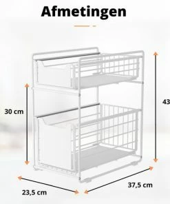 Flash-uitverkoop ???? BROËL™ Organizer – Ladekast - Opbergrek - Aanrecht Organiser – Keuken Organizers - Ladeblok - Kast Organizer - Organizer Lade - Wit - Ladesysteem - Gootsteen Organizer - Gootsteenkast Organizer - Keukenrek - Tweelaags – Metaal – Antislip ???? 18 Flash-uitverkoop ???? BROËL™ Organizer – Ladekast - Opbergrek - Aanrecht Organiser – Keuken Organizers - Ladeblok - Kast Organizer - Organizer Lade - Wit - Ladesysteem - Gootsteen Organizer - Gootsteenkast Organizer - Keukenrek - Tweelaags – Metaal – Antislip ???? -Yoshiko Shop 550x511 4