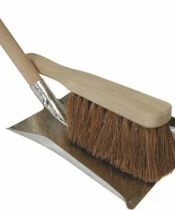 Nieuw ???? Merkloos Stoffer En Blik Set Voor Buiten - Hout/metaal ????