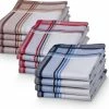 Gloednieuw ???? JEMIDI Herenzakdoeken 100% Katoen - 40 X 40 Cm - In Verschillende Kleuren - Set Van 12 - Herbruikbare Zakdoeken Voor Volwassenen ???? -Yoshiko Shop 550x513 6