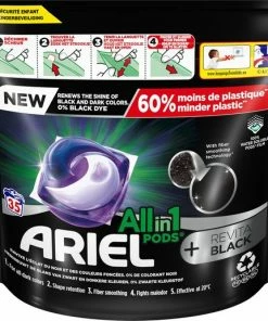 Aanbiedingen ???? Ariel All In 1 Wasmiddel Pods + Revitablack - Wascapsules - Voor De Zwarte Was - 35 Wasbeurten ⭐