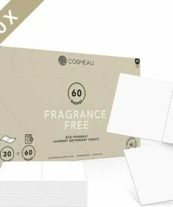 Nieuw ???? Cosmeau Wasmiddel Wasstrips 60 Wasbeurten Geurvrij Geurloos Wasvellen Detergent Sheets - Plasticvrij Biologisch Cosmo Cosmea Kosmo ????