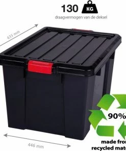 Goedkoop ???? IRIS OHYAMA IRIS Powerbox Kunststof Opbergbox - 68L - 3 Stuks - Zwart/Rood ???? 10 Goedkoop ???? IRIS OHYAMA IRIS Powerbox Kunststof Opbergbox - 68L - 3 Stuks - Zwart/Rood ???? -Yoshiko Shop 550x518 5