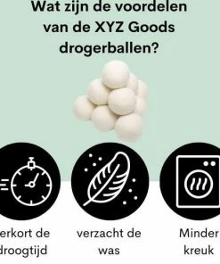 Groothandel ???? XYZ Goods - Nieuw Zeelands Wollen XL Drogerballen - Droogballen - Wasbol - Wasbal - 100% Natuurlijk Wol - 6 Stuks ???? -Yoshiko Shop 550x519 3