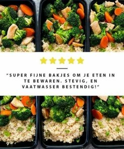 Coupon ???? Vershoudbakjes.nl Meal Prep Bakjes Vershouddoos - 10 Stuks - Met 1 Compartiment - Herbruikbaar ???? -Yoshiko Shop 550x520 11
