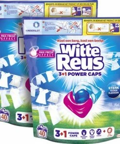 Beste Pirce ???? Witte Reus Power Caps Wascapsules - Wasmiddel Capsules - Voordeelverpakking - 2x40 Wasbeurten ???? -Yoshiko Shop 550x521 4