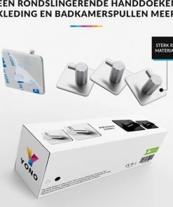 Aanbiedingen ✨ YONO Zelfklevende Haakjes – RVS Ophanghaakjes – Ultra Sterke Plakhaakjes – 4 Stuks – Zilver ???? 13 Aanbiedingen ✨ YONO Zelfklevende Haakjes – RVS Ophanghaakjes – Ultra Sterke Plakhaakjes – 4 Stuks – Zilver ???? -Yoshiko Shop 550x522 8