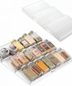 Goedkoop ???? Merkloos Kruidenrek Lade - Kruiden Organizer - Kruidenrek Uitschuifbaar - Lade Organizer - Kruiden Opbergen Lade - Kruidenrekje Schuif - Min. 20x42 Max. 40x42 ????