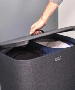Gloednieuw ⭐ Joseph Joseph - Tota Wasmand 90 L - 2 Compartimenten - Zwart ✔️ -Yoshiko Shop 550x527 9