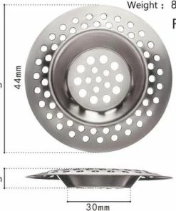 Beste deal ???? Merkloos Korfplug - 1 Stuk - RVS Afvoerstop - Afvoerzeef - Gootsteenzeef - Afvoerplug - Zeefje - Keuken - Korfzeef - Zeefje Voor In De Spoelbak - Keuken - Luxe Afvoerstop - Gootsteenstop - Zeef Voor Gootsteen - Plug ⌛