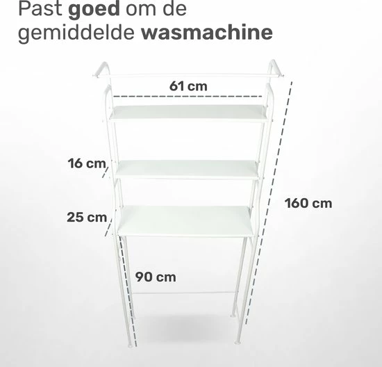 Beste recensies van ✔️ LBB - Wasmachine Ombouw - 165cm X 88cm - 3 Planken - Wit - Kast - Meubel - Wasdroger ???? 9 Beste recensies van ✔️ LBB - Wasmachine Ombouw - 165cm X 88cm - 3 Planken - Wit - Kast - Meubel - Wasdroger ???? - Afbeelding 7