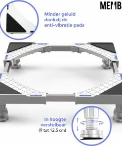 Promo ???? Membeli Wasmachine Verhoger - Universele Verhoging Voor Wasmachine, Droger, Koelkast En Vriezer - Anti Vibratie Dempers - Max 300kg ⌛ 10 Promo ???? Membeli Wasmachine Verhoger - Universele Verhoging Voor Wasmachine, Droger, Koelkast En Vriezer - Anti Vibratie Dempers - Max 300kg ⌛ -Yoshiko Shop 550x530 1