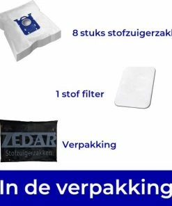 Beste Pirce ???? Zedar Stofzuigerzakken Geschikt Voor Philips - AEG - Electrolux - Tornado - Zanussi - 8 Stuks + 1 Filter ???? -Yoshiko Shop 550x531 5