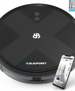 Hete verkoop ???? Blaupunkt Bluebot XVAC BPK-VCBB1XVBWT – Robotstofzuiger Met Dweilfunctie – Slimme Gyro Navigatie - Met Watertank ????