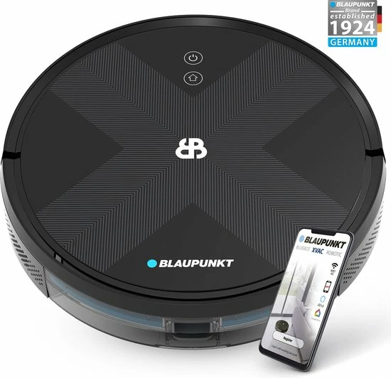 Hete verkoop ???? Blaupunkt Bluebot XVAC BPK-VCBB1XVBWT – Robotstofzuiger Met Dweilfunctie – Slimme Gyro Navigatie - Met Watertank ???? 3 Hete verkoop ???? Blaupunkt Bluebot XVAC BPK-VCBB1XVBWT – Robotstofzuiger Met Dweilfunctie – Slimme Gyro Navigatie - Met Watertank ????