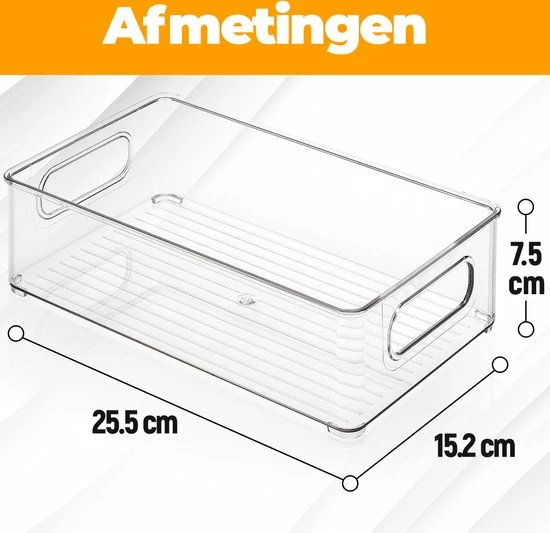Flash-uitverkoop ???? Stosh Koelkast Organizer - Opbergbox - Lade Organizer - Keuken Organizers - Opbergdoos - Koelkast Bakjes - Transparant - 4 Stuks ???? 8 Flash-uitverkoop ???? Stosh Koelkast Organizer - Opbergbox - Lade Organizer - Keuken Organizers - Opbergdoos - Koelkast Bakjes - Transparant - 4 Stuks ???? - Afbeelding 6