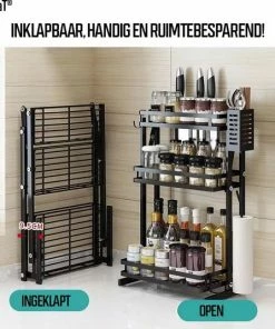 Korting ⭐ TammaT - Kruidenrek - Kruidenrek Staand - Inklapbare Keukenrek - 3-laags 35x21x56,5CM - Keuken Organizer - Aanrecht Organizer - Keuken Opslag - Roestvrij Staal - Opbergrek - Keuken Organizers - Roestvrij En Krasvrij ???? 30 Korting ⭐ TammaT - Kruidenrek - Kruidenrek Staand - Inklapbare Keukenrek - 3-laags 35x21x56,5CM - Keuken Organizer - Aanrecht Organizer - Keuken Opslag - Roestvrij Staal - Opbergrek - Keuken Organizers - Roestvrij En Krasvrij ???? -Yoshiko Shop 550x536 10