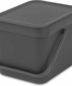 Nieuw ???? Brabantia Sort & Go Prullenbak - 6 L - Dark Grey ????