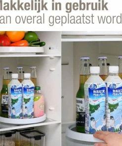 Goedkoopste ???? Skejo Draaiplateau Badkamer Accessoires Opbergrek Kruidenrek Plateau 1 - Keukenrek - Keuken Organizers - Koelkast Organiser Staand - Aanrecht Rek - Lazy Susan - Keukenkastorganizers - Kruidencarrousel - Rond - Draaischijf - Kruiden Organizer - Draaibaar ???? -Yoshiko Shop 550x540 11