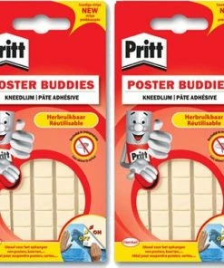 Promo ???? Pritt Plak Gummetjes/kneed Lijm 2x95 Stuks = 190 Stuks - Bevestigings Kneedlijm/plakkers ⭐