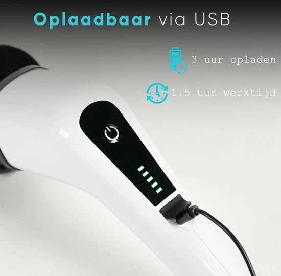 Goedkoop ⭐ Merkloos Scrubclean Elektrische Schoonmaakborstel-7 In 1 Schrobber Met Steel-2 Standen Poetsmachine-max 130cm-badkamer/keuken/auto +gratis Houder ???? 8 Goedkoop ⭐ Merkloos Scrubclean Elektrische Schoonmaakborstel-7 In 1 Schrobber Met Steel-2 Standen Poetsmachine-max 130cm-badkamer/keuken/auto +gratis Houder ???? - Afbeelding 6