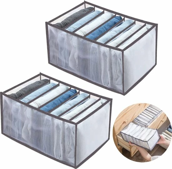 Beste deal ???? Merkloos Kleding Broeken Organizer Set Van 2 - ???? Jeans Lade Organizer Opbergbox Kast Kledingkast- Broekhanger Ruimtebesparende Kledinghangers ???? 3 Beste deal ???? Merkloos Kleding Broeken Organizer Set Van 2 - ???? Jeans Lade Organizer Opbergbox Kast Kledingkast- Broekhanger Ruimtebesparende Kledinghangers ????