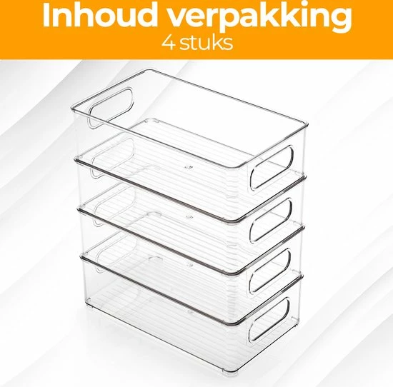 Flash-uitverkoop ???? Stosh Koelkast Organizer - Opbergbox - Lade Organizer - Keuken Organizers - Opbergdoos - Koelkast Bakjes - Transparant - 4 Stuks ???? 7 Flash-uitverkoop ???? Stosh Koelkast Organizer - Opbergbox - Lade Organizer - Keuken Organizers - Opbergdoos - Koelkast Bakjes - Transparant - 4 Stuks ???? - Afbeelding 5