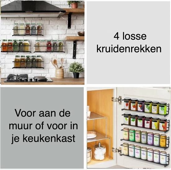 Beste recensies van ???? Disaja Kruidenrek Ophangbaar Kruidenpotjes Wandrek Organizer Keuken Accessoires - Zwart - Geschikt Voor Bijna Alle Kruidenpotjes ???? 6 Beste recensies van ???? Disaja Kruidenrek Ophangbaar Kruidenpotjes Wandrek Organizer Keuken Accessoires - Zwart - Geschikt Voor Bijna Alle Kruidenpotjes ???? - Afbeelding 4
