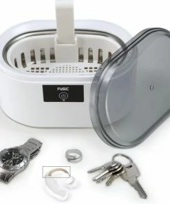 Coupon ???? Fysic FC-22 - Ultrasoon Reiniger - Grondige Ultrasoon Reiniger Met Automatische Stop - Wit / Grijs ⭐ -Yoshiko Shop 550x544 3